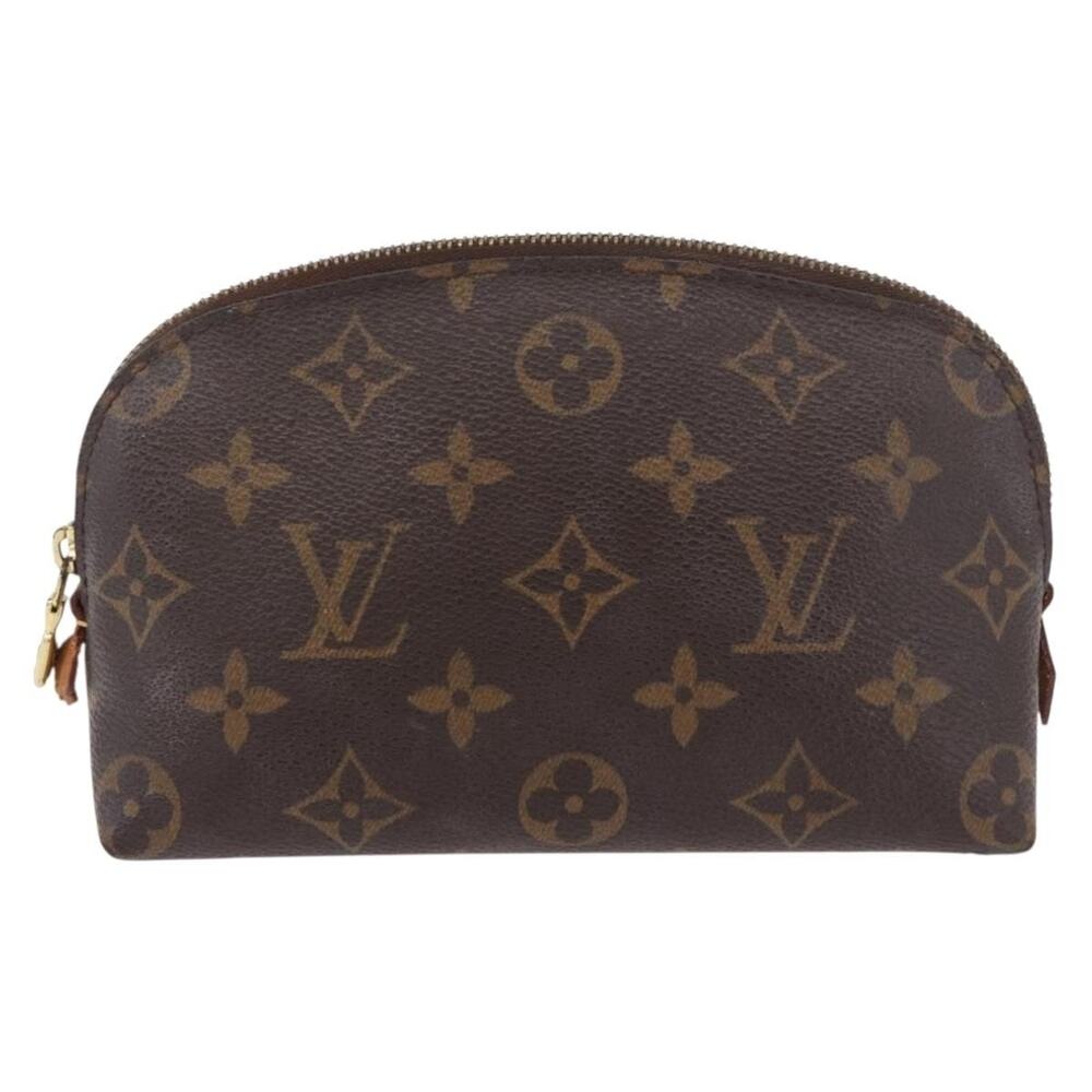 Louis Vuitton Monogram Pochette Cosmetic PM Pouch Brown